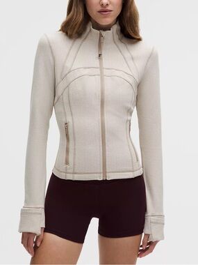 lululemon athletica Bone/Gold Full-Zip Define Cropped *Nulu Jacket